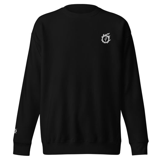 Embroidered White Mage Meteor Sweatshirt